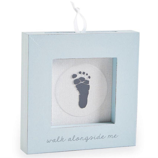 Hand And Footprint Keepsake Frame-Blue - Sunshine and Grace Gifts