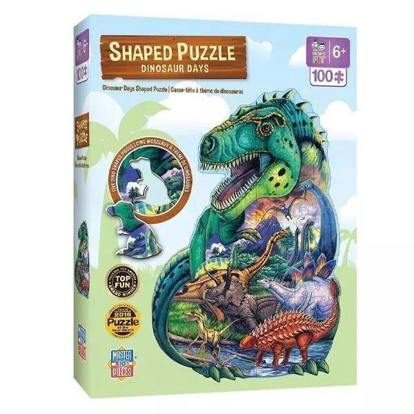 100-Piece Shaped Puzzle - Dinosaur Days - Sunshine and Grace Gifts