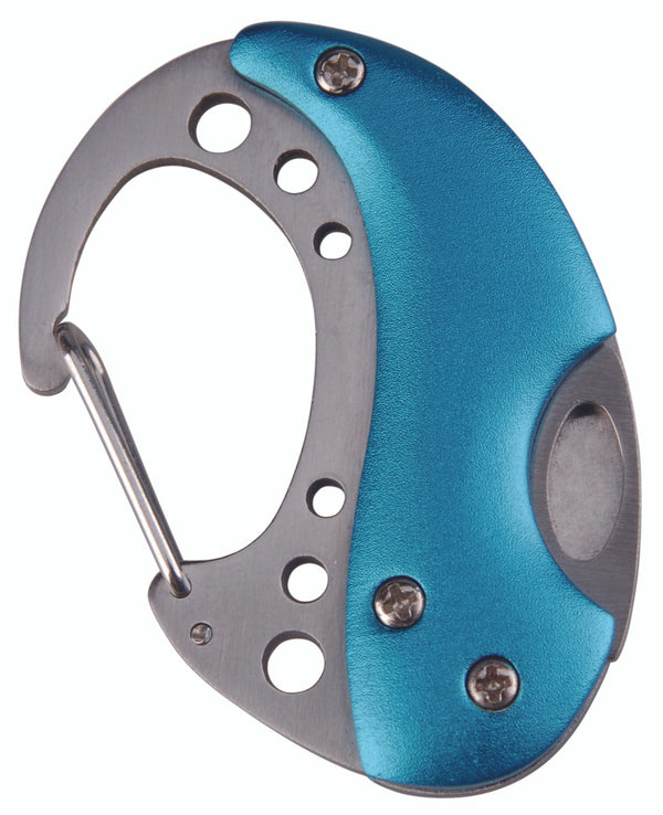 Mini Carabiner Knife, Blue