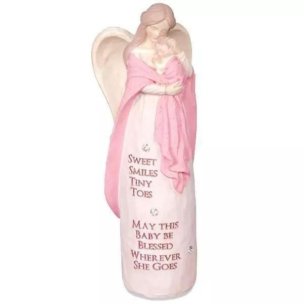 6" Pink New Baby Angel - Sunshine and Grace Gifts