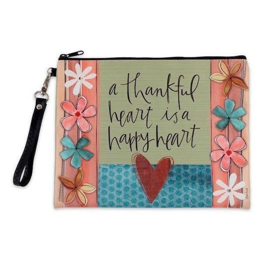 A Thankful Heart Make-Up Bag - Sunshine and Grace Gifts