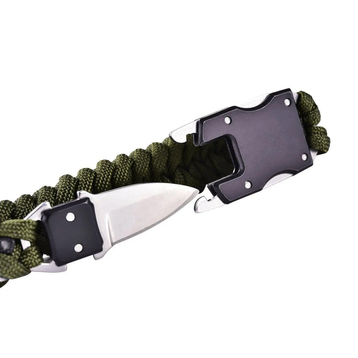 Army Green Paracord Survival Bracelet - Sunshine and Grace Gifts