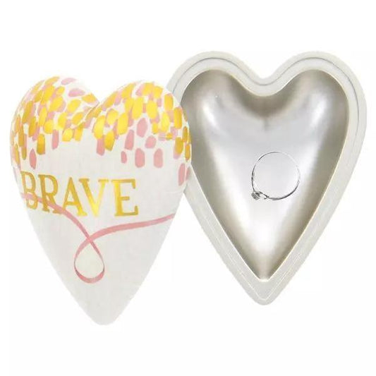 Art Heart Keeper, Trinket Box - Brave - Sunshine and Grace Gifts