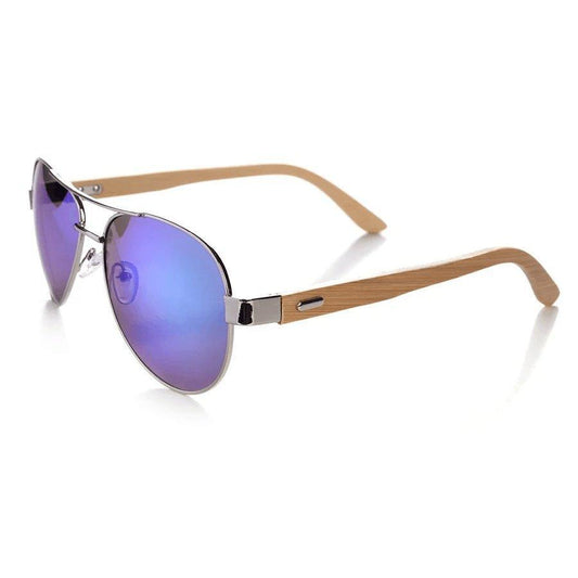 Aviators With Bamboo Arms Sunglasses - Sunshine and Grace Gifts