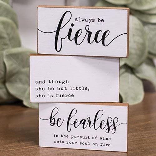 Be Fearless Block - Sunshine and Grace Gifts