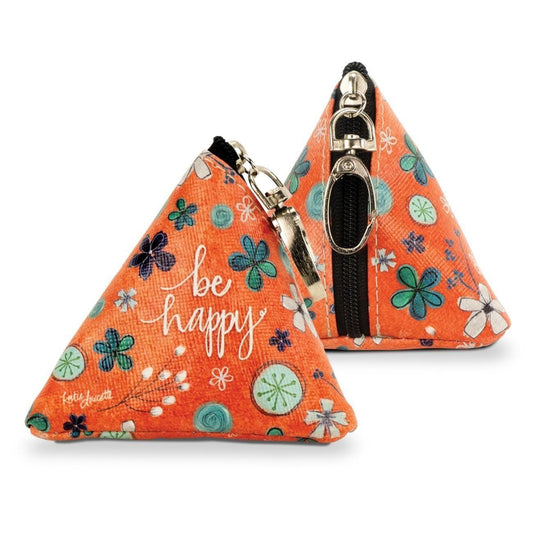 Be Happy Tiny Triangle Bag - Sunshine and Grace Gifts