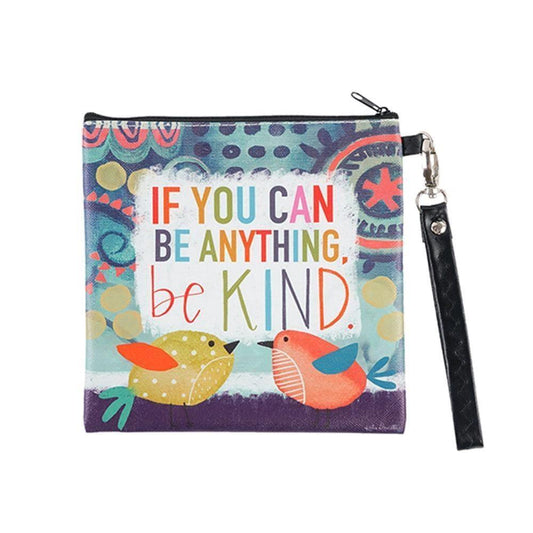 Be Kind -Square Wristlet - Sunshine and Grace Gifts