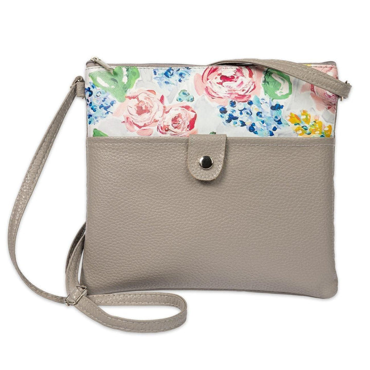 Bella Caroline Gray Crossbody Purse - Sunshine and Grace Gifts