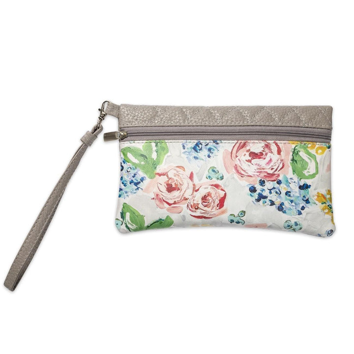 Bella Caroline Gray Travel Wristlet - Sunshine and Grace Gifts