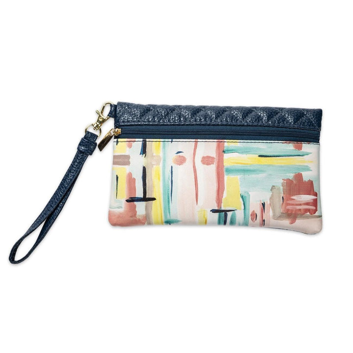 Bella Caroline Navy Blue Travel Wristlet - Sunshine and Grace Gifts