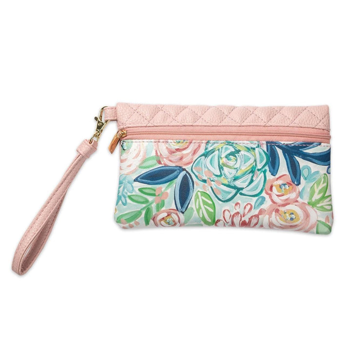 Bella Caroline Pink Travel Wristlet - Sunshine and Grace Gifts