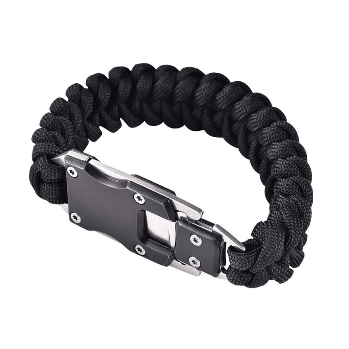 Black Paracord Bracelet - Sunshine and Grace Gifts