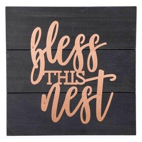 Bless Nest Copper Pallet Sign - Sunshine and Grace Gifts