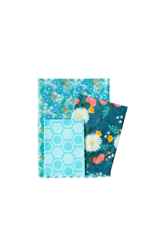 Blue Skies - Beeswax Wraps Bundle (Set of 3)