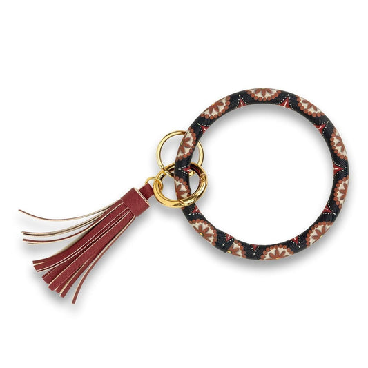 Boho Pinwheel O-Ring Keychain - Sunshine and Grace Gifts