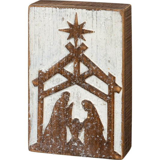 Box Sign - Nativity - Sunshine and Grace Gifts