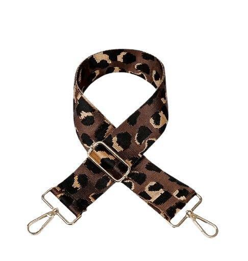 Brown Leopard Guitar Purse Strap - Sunshine and Grace Gifts