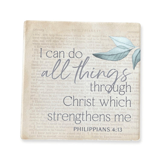 Can Do All Things - Stone Coaster - Sunshine and Grace Gifts