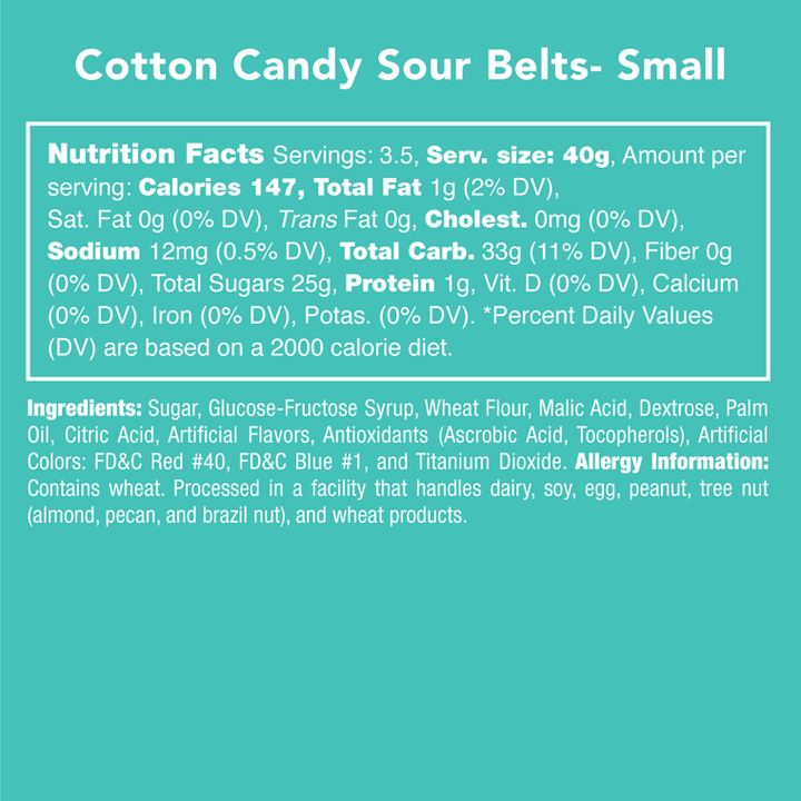 Cotton Candy Sour Belts - Sunshine and Grace Gifts