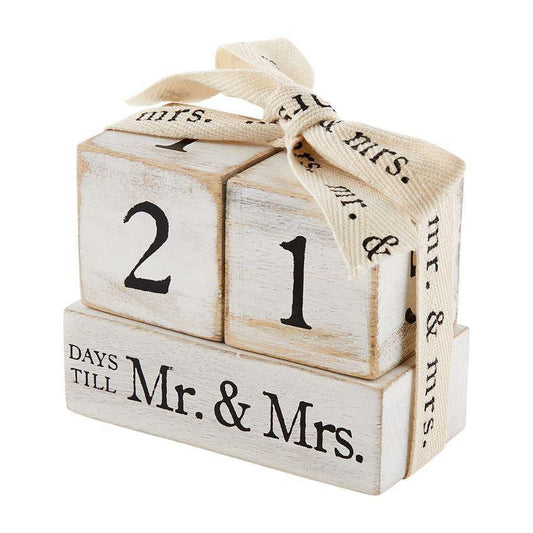 Countdown Mr. & Mrs. Block Set - Sunshine and Grace Gifts