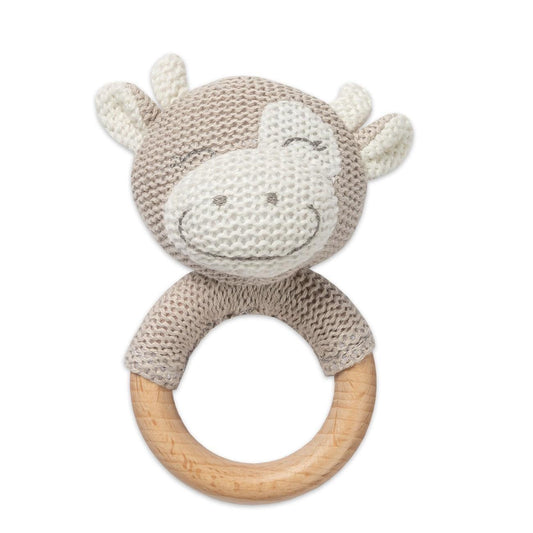 Cow Teething Rattle - Sunshine and Grace Gifts