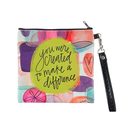 Created To Make A Difference -Square Wristlet - Sunshine and Grace Gifts