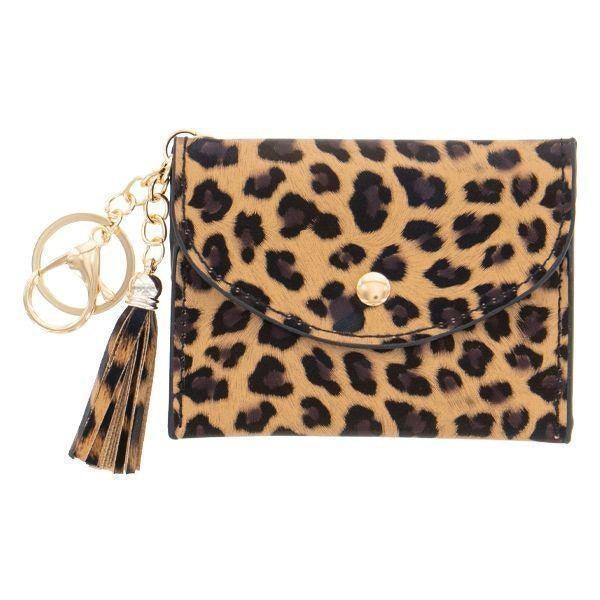 Credit Card/Change Purse- Leopard - Sunshine and Grace Gifts