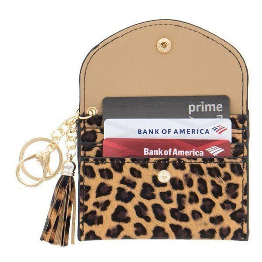 Credit Card/Change Purse- Leopard - Sunshine and Grace Gifts