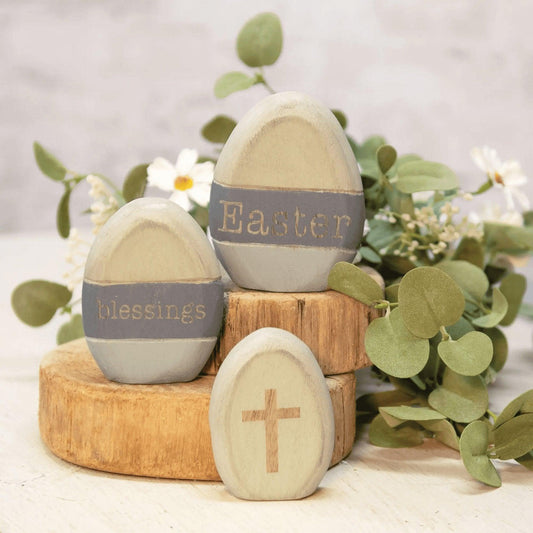 Easter Blessings Egg Shelf Sitters - Sunshine and Grace Gifts