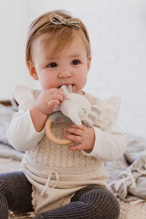 Elephant Teething Rattle - Sunshine and Grace Gifts