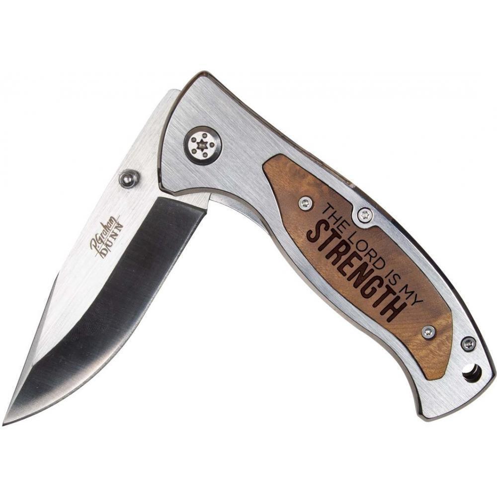 Engraved Knife - The Lord Is My Strength - Sunshine and Grace Gifts
