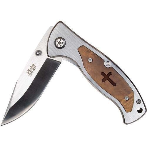 Engraved Pocket Knife - Cross - Sunshine and Grace Gifts