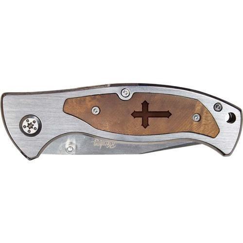 Engraved Pocket Knife - Cross - Sunshine and Grace Gifts