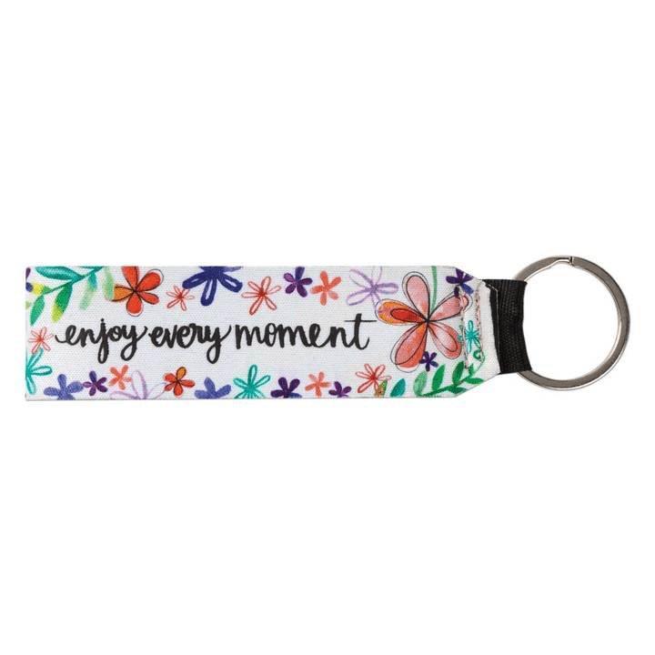Enjoy Every Moment Wristlet Key - Sunshine and Grace Gifts