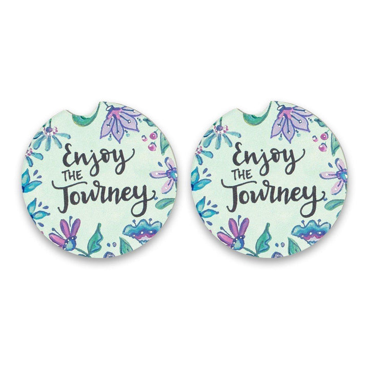 Enjoy Journey 2Pk Car Coaster - Sunshine and Grace Gifts