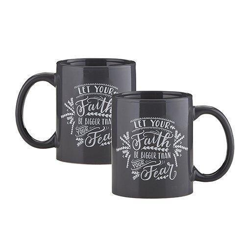 Faith Bigger Than Fear Mug - Sunshine and Grace Gifts