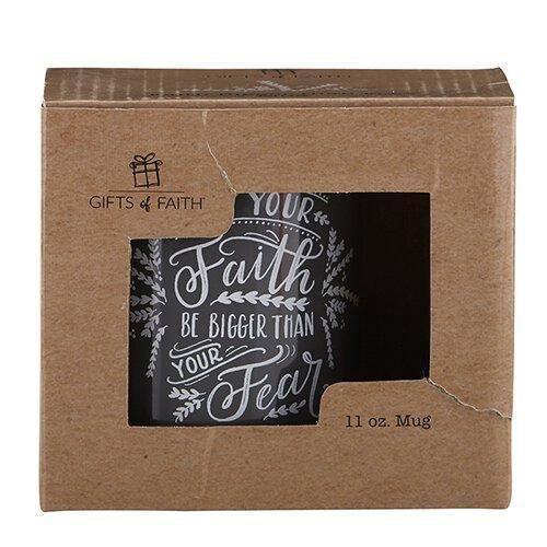 Faith Bigger Than Fear Mug - Sunshine and Grace Gifts