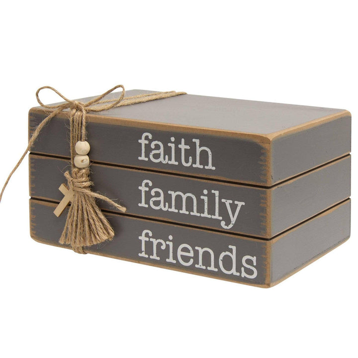 Faith Family Friends Book Stack - Sunshine and Grace Gifts