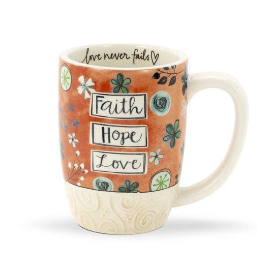 Faith Hope Love Coffee Cup - Sunshine and Grace Gifts