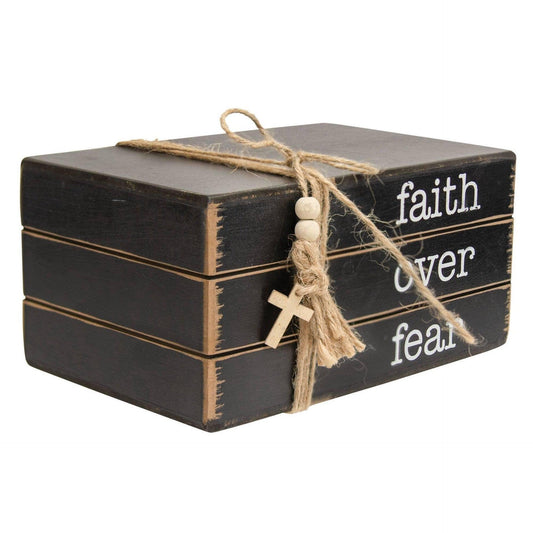 Faith Over Fear Book Stack - Sunshine and Grace Gifts