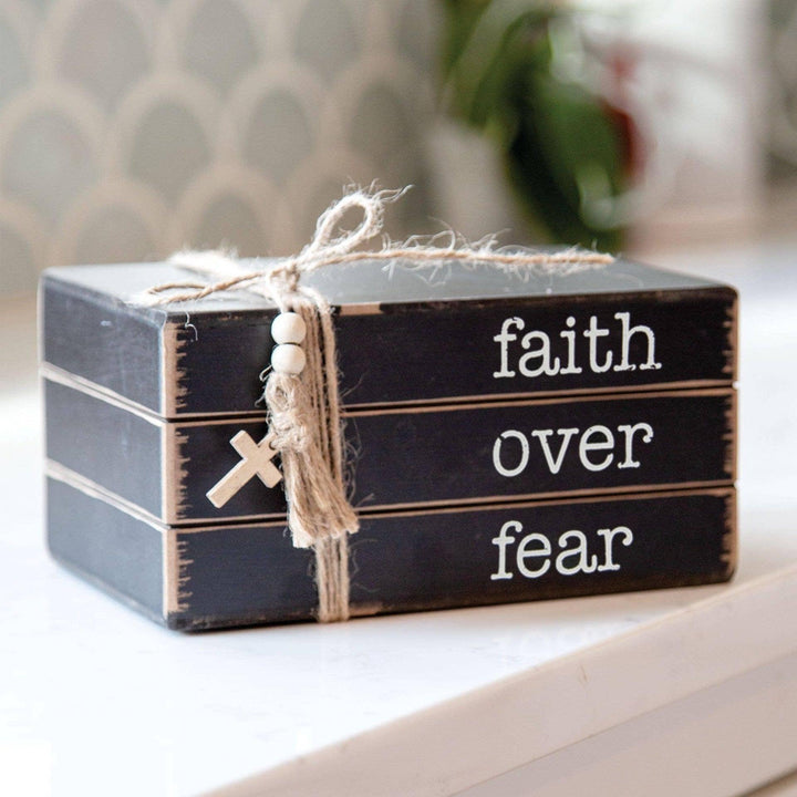 Faith Over Fear Book Stack - Sunshine and Grace Gifts