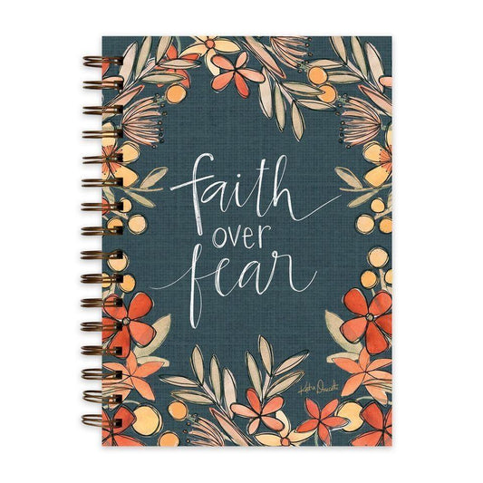 Faith Over Fear Wirebound Journal - Sunshine and Grace Gifts