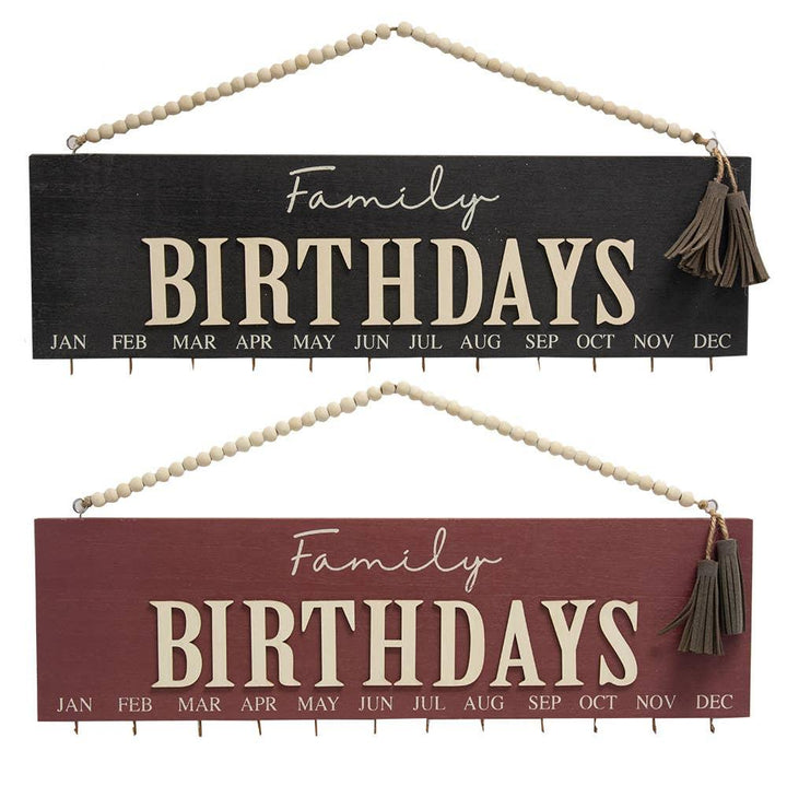 Family Birthdays Calendar, 2 Assorted - Sunshine and Grace Gifts