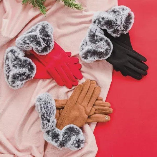 Faux Fur Women's Gloves - Sunshine and Grace Gifts