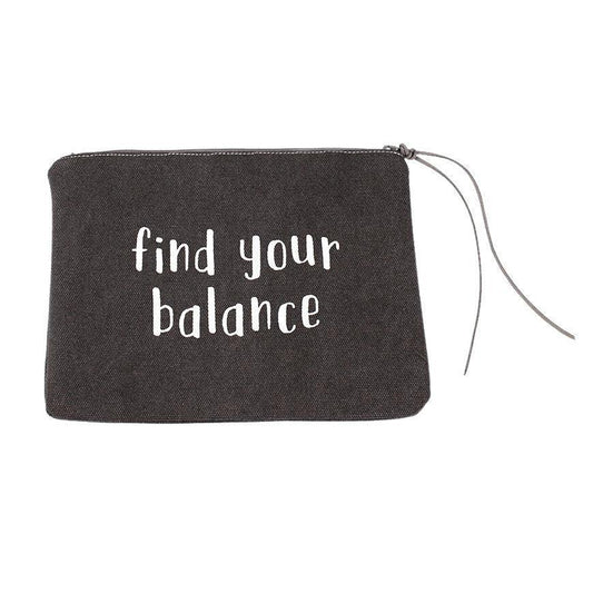 Find Your Balance Small Rectangle Pouch - Sunshine and Grace Gifts