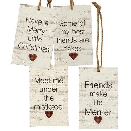 Friends Heart Tag Ornaments - Sunshine and Grace Gifts