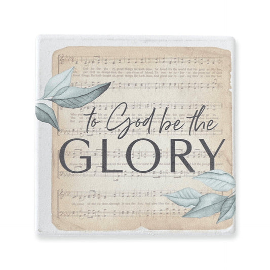 God Be The Glory- Stone Coaster - Sunshine and Grace Gifts