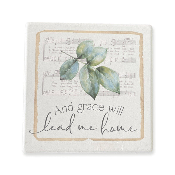 Grace Lead Me Home - Stone Coaster - Sunshine and Grace Gifts