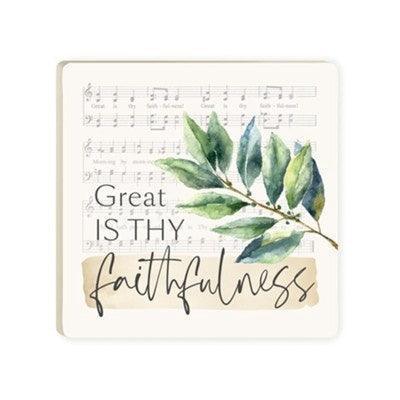 Great Is Thy Faithfulness - Stone Coasters - Sunshine and Grace Gifts
