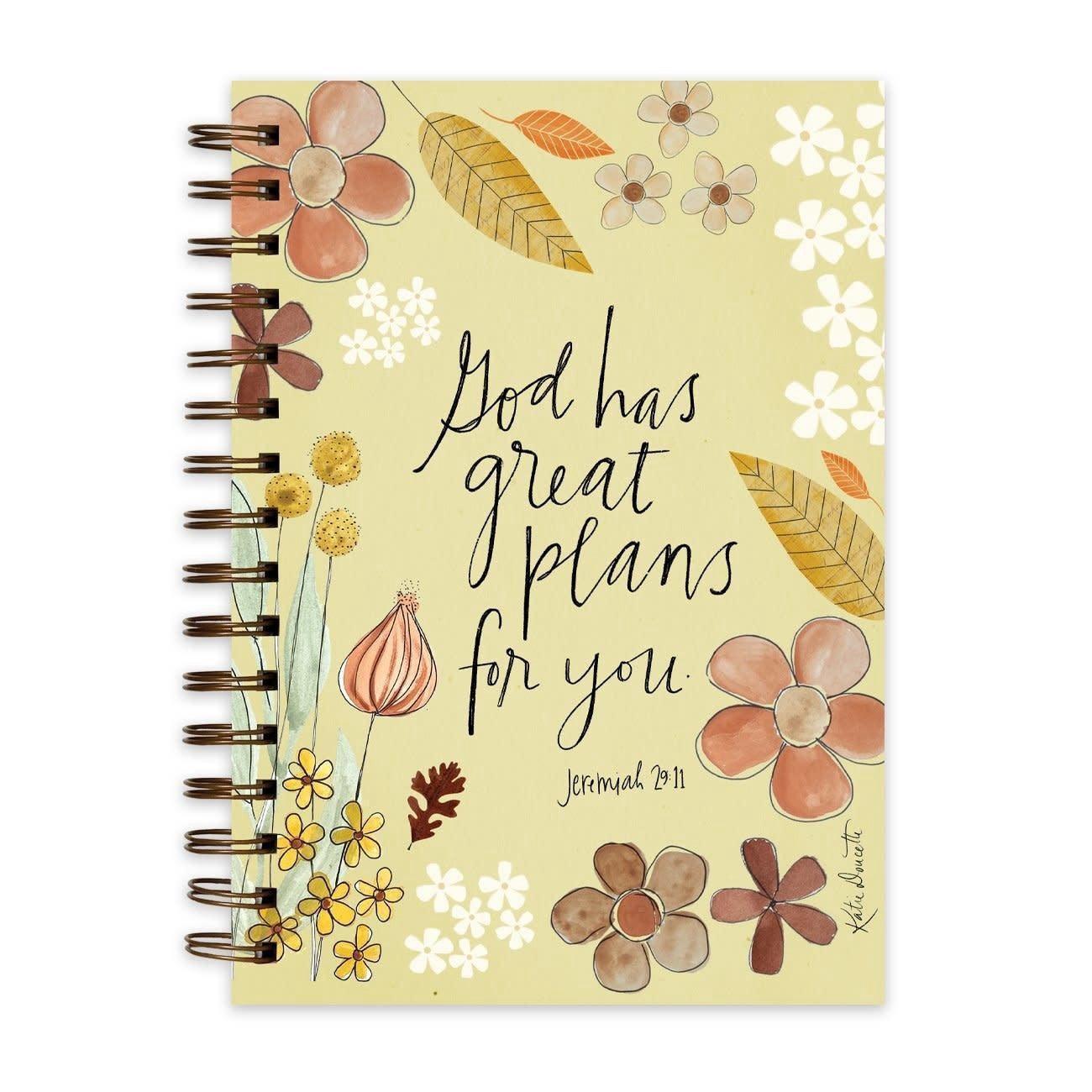 Great Plans For you Wirebound Journal - Sunshine and Grace Gifts